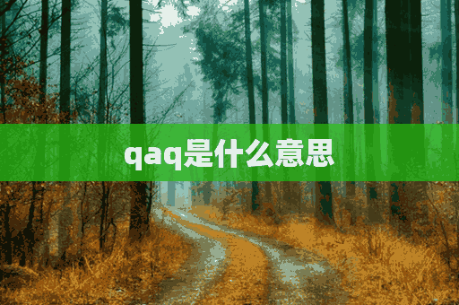 qaq是什么意思(qaq是什么意思的缩写)